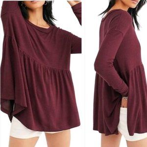 Free People Garnet Empress Forever Your Girl Babydoll Top